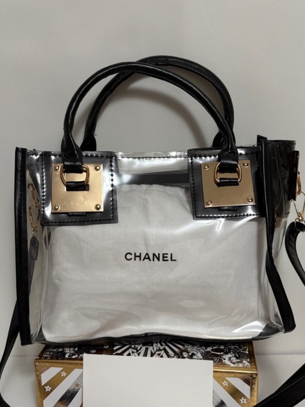 Chanel Makeup Pouch turned into Handbag/crossbody bag